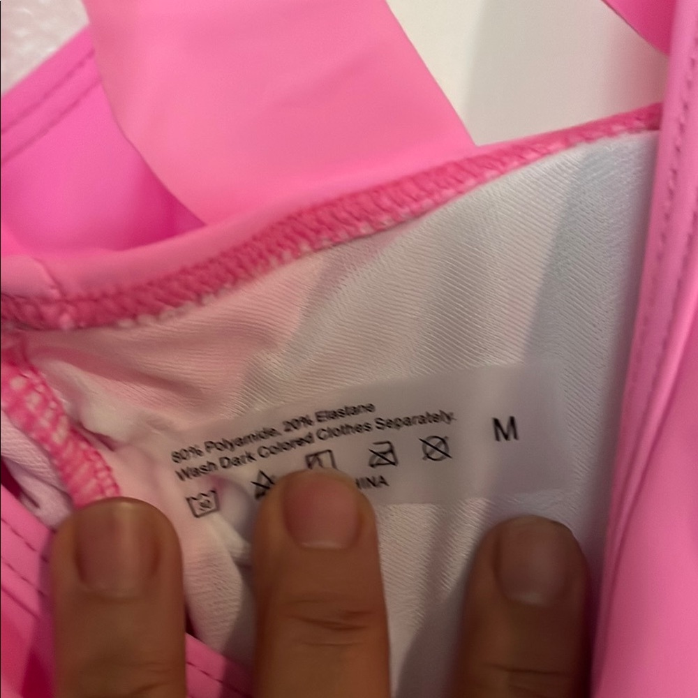 Pink Ruffled One-Piece Swimsuit - Picture 7 of 7